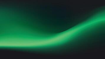 Emerald green wave gradient background. Glowing emerald green wave gradient isolated on a black backdrop. vector