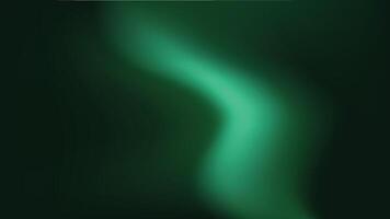 Glowing emerald green wave gradient isolated on black background. Emerald green mesh gradient background. vector