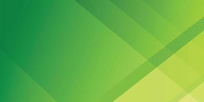 Green abstract geometric banner background with gradient color and copy space vector