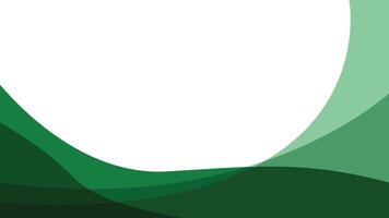Minimal abstract green wave border on a white background. Perfect for used as banner, template, flyer, brochure, and presentation. vector