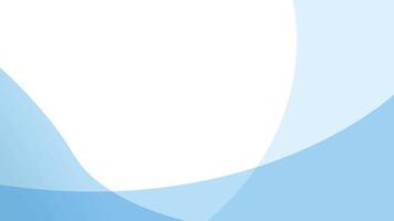 Minimal blue abstract banner background with dynamic curve shapes and copy space vector