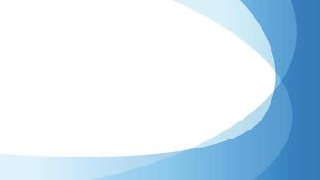 Minimal blue abstract banner background with dynamic curve shapes and copy space, transparent background vector