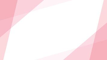 Minimal light pink abstract geometric shapes on transparent background vector