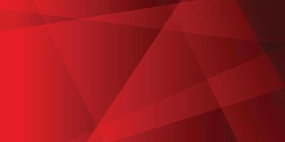 Minimal dark red abstract geometric shapes background with red gradient color vector
