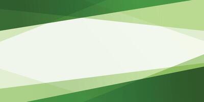 Modern Dark and Light Green Gradient Abstract Border on White Background vector