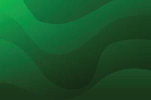 Abstract green gradient fluid wave background vector