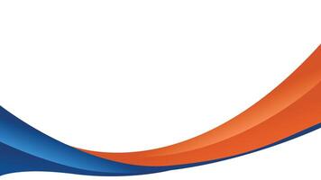 Modern blue and orange abstract banner background vector