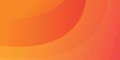 Modern abstract orange gradient background with curves vector