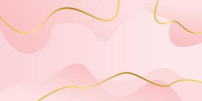 Modern Light pink abstract background with fluid shape and pink gradient color vector