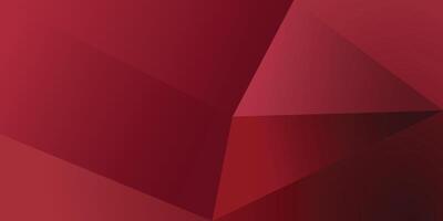 Dark red abstract geometric shape background with gradient color and triangle shapes. Suitable for used as banner, template, flyer, wallpaper, and presentation. vector