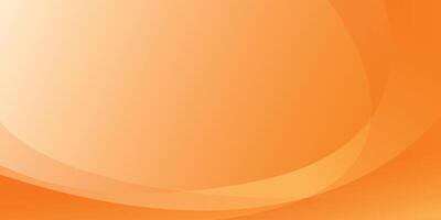 Modern light orange abstract background with geometric curves with copy space vector
