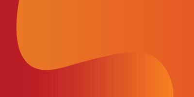 Orange abstract background with wave gradient design vector