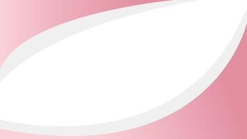 Soft pink abstract curve on white banner background with copy space vector
