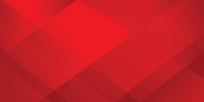 Modern red abstract geometric shape background with square overlapping design vector