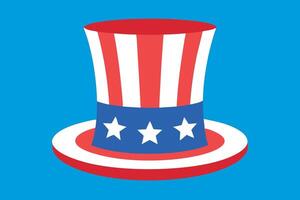 An american hat with stars on it vector