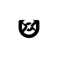 Clean and Creative ZU ZU Star Initials Monogram Logo Design vector