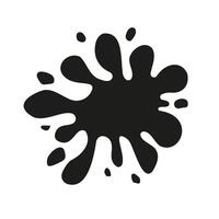 Black background paint splotch. Good for other design resources with kids and art themes. vector