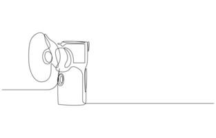 Nebulizer Machine in Continuous Line Art Style, vector