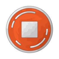 Illustration of Stop Button vector