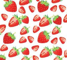 Strawberry pattern Strawberry Fruit pattern vector