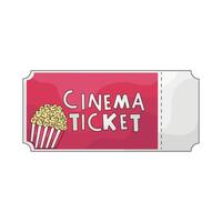 Illustration of a Cinema Ticket vector