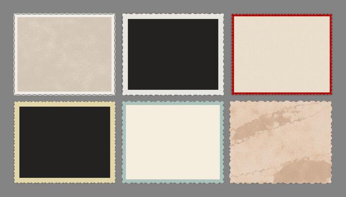 Vintage Old Textured Photo Paper. Grunge background. Isolated illustration
