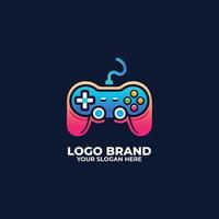 Vibrant Game Console Controller Logo vector