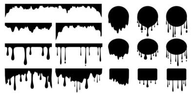 Set of Liquid Drop Shapes vector