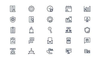 Management crisis icon representing leadership challenges and emergency problem solving in outline style vector