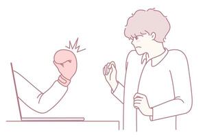 The Disagreement Between Users and Digital Interactive Platforms Is a Complex Subject vector