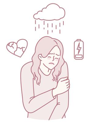 Emotional distress in a gloomy atmosphere can reshape our view of lifes challenges