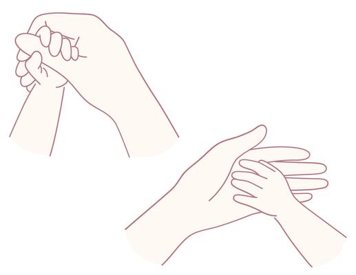 A Deep Symbolic Connection Between the Hands of Parents and Their Beloved Children
