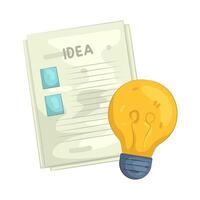 Illustration of script idea vector