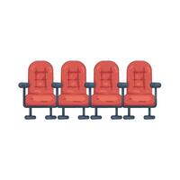 Illustration of Empty Theater Seats vector