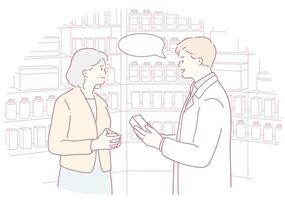 Pharmacist Consultation within the Context of a Community Pharmacy Setting for Patients vector