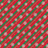 Seamless Stripes Pattern With Snowflakes For Christmas Paper Gift Wrap And Fabric Print vector