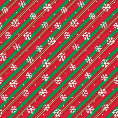 Seamless Stripes Pattern With Snowflakes For Christmas Paper Gift Wrap And Fabric Print