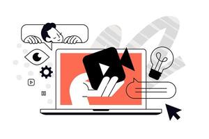 tutorial. illustration for web banner, social media banner, business presentation, marketing material. vector