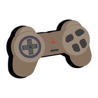 Illustration of a joystick on a white background, a game console gaming device vector
