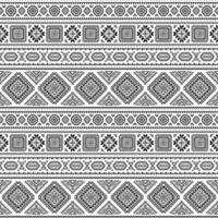 Ethnic seamless monochrome pattern. Aztec geometric background. Tribal print. Navajo fabric. Modern abstract wallpaper for paper, textiles design. vector