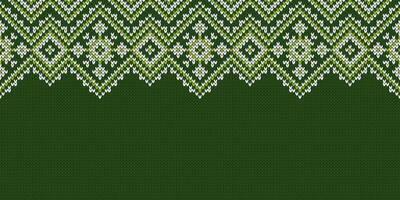 Ugly Christmas Sweater Party. Wide background. Knitwear texture. Template with empty place for text. Seamless pattern with snowflakes for holiday design. Winter knitted wool illustration vector
