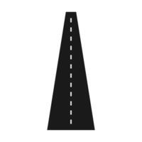 Road element isolated white background. For roadmap infographic vector