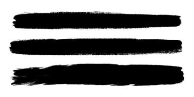 Hand drawn grungy creative brush stroke set. texture long backgrounds collection. Abstract shapes. vector