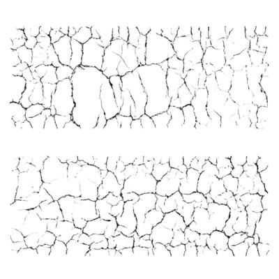 Texture set. Crack ground overlay.