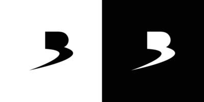 Simple and modern letter B initials logo design vector