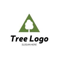 Tree logo design template vector