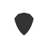 A shield icon on a white background vector