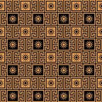 abstract gold greek geometric pattern vector