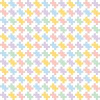 multi colored pastel knitting pattern vector