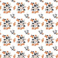 Vibrant floral pattern featuring a variety of colorful flowers and intricate designs vector